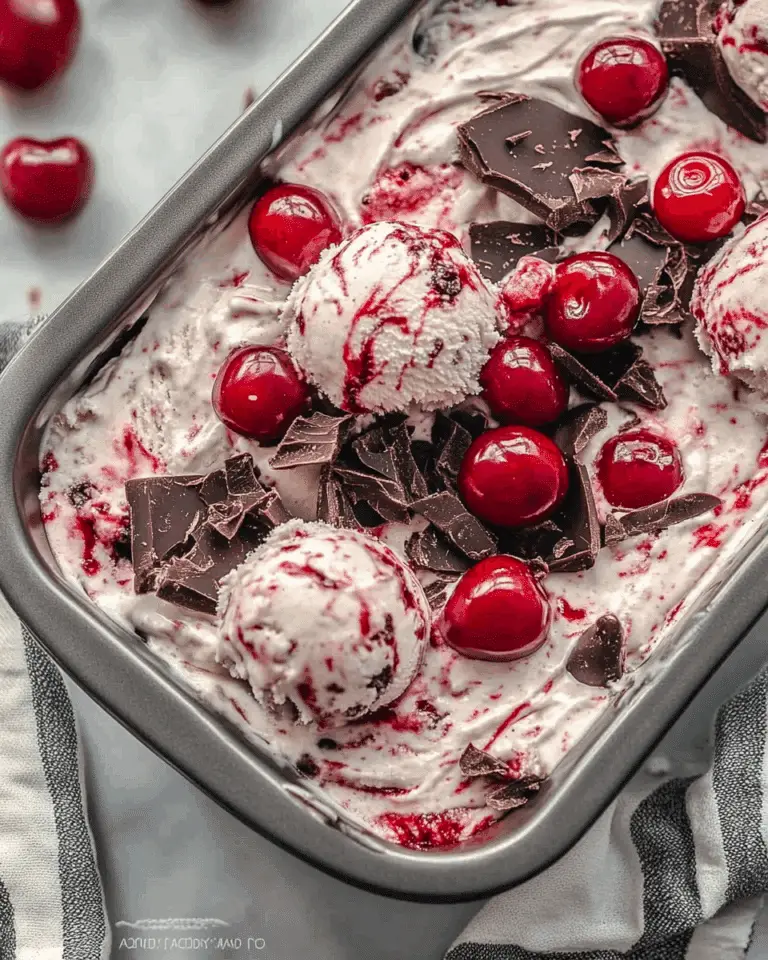 Chocolate Cherry Cheesecake Ice Cream