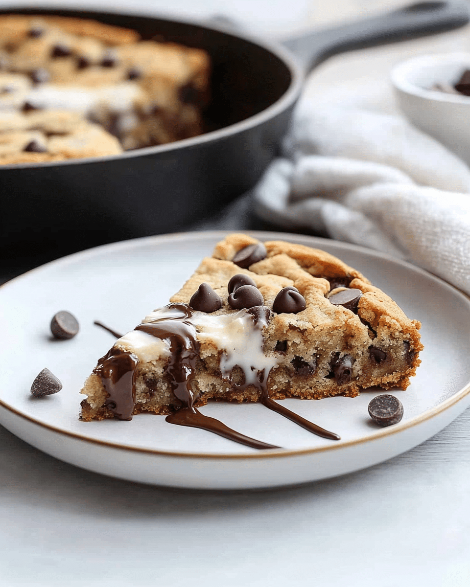 Keto Skillet Chocolate Chip Cookie