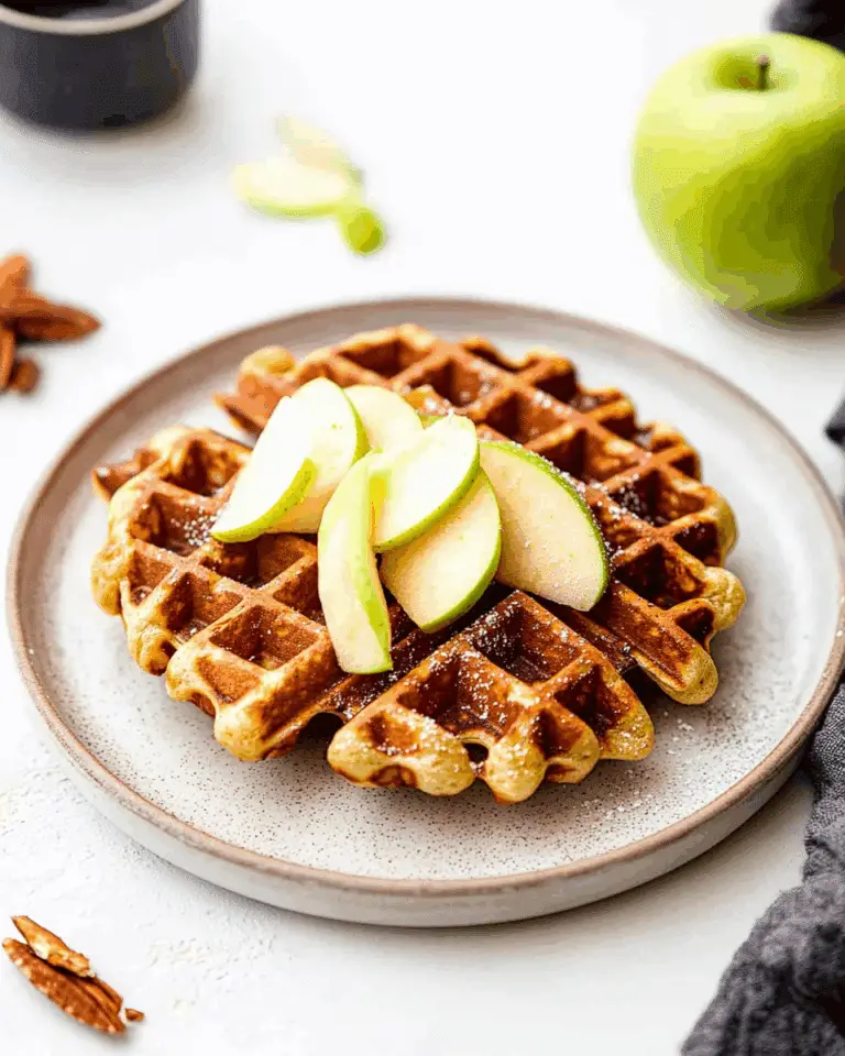 Cinnamon Apple Waffles