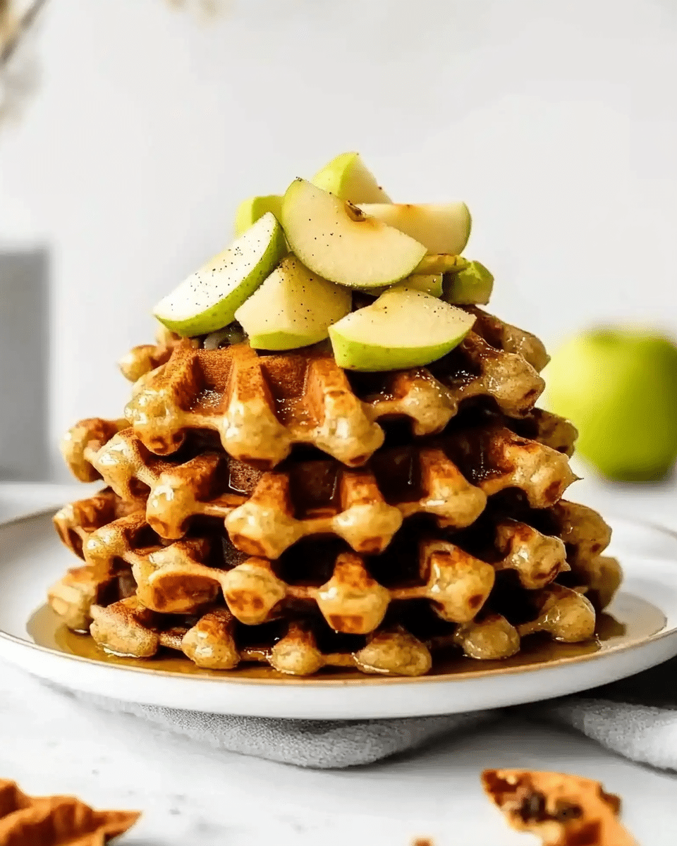 Cinnamon Apple Waffles