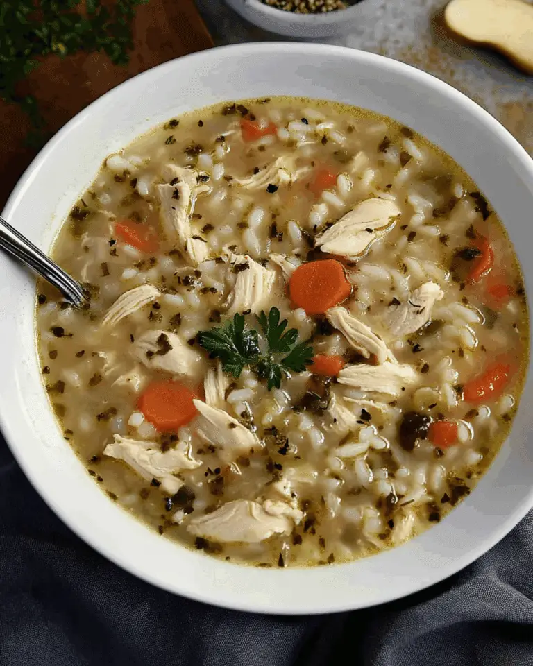 Creamy Chicken and Rice Soup