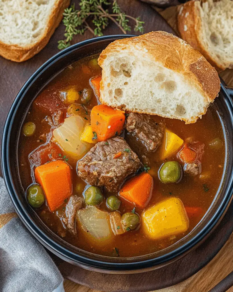 Crockpot Vegetable Beef Soup