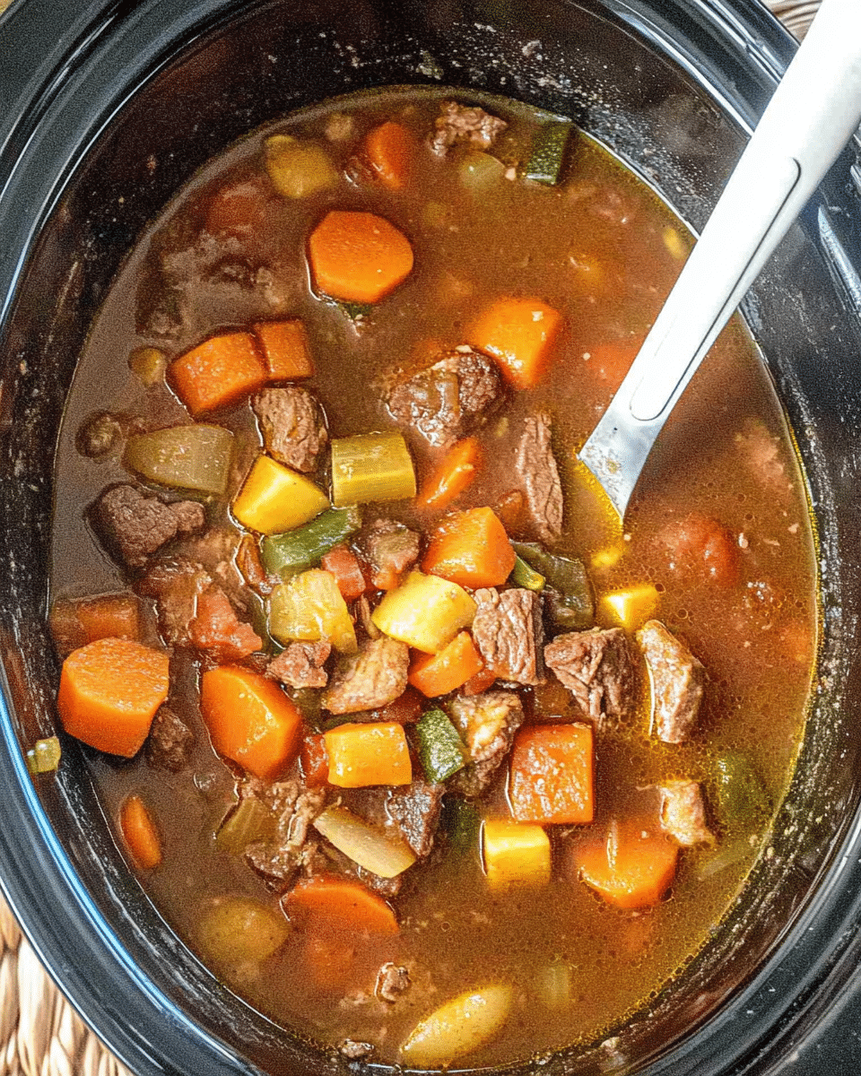Crockpot Vegetable Beef Soup