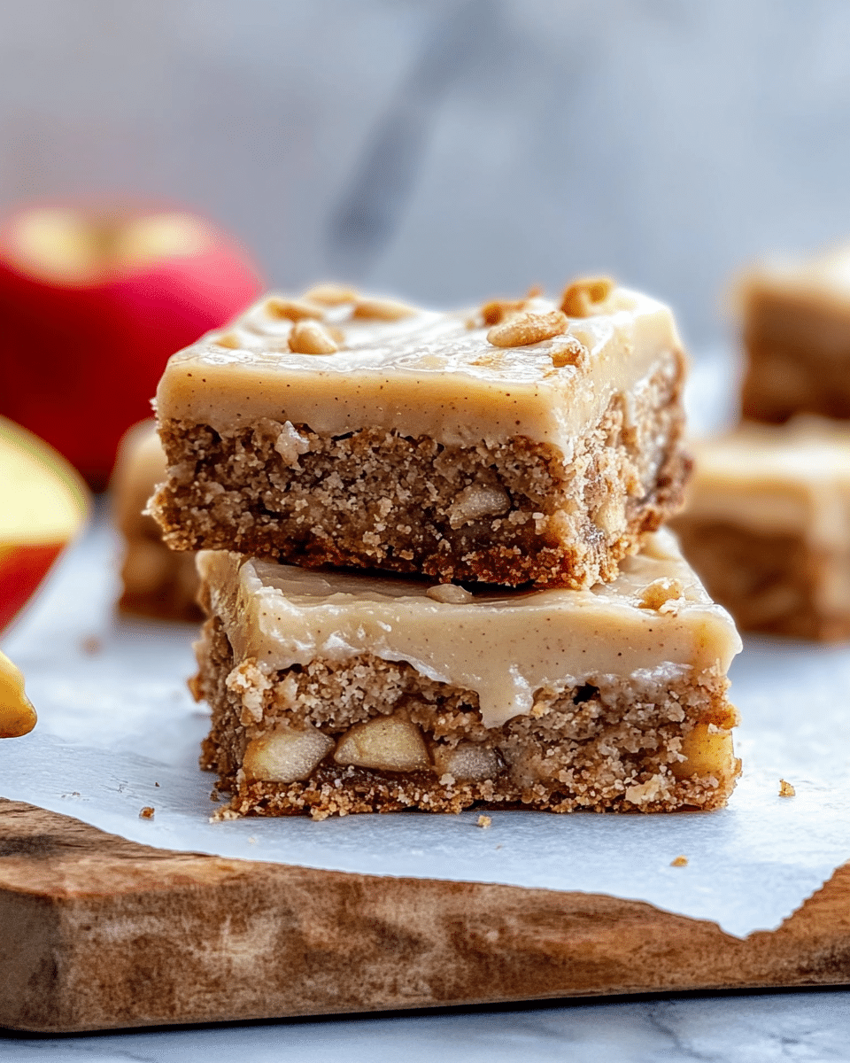 Healthy Peanut Butter Apple Pie Bars