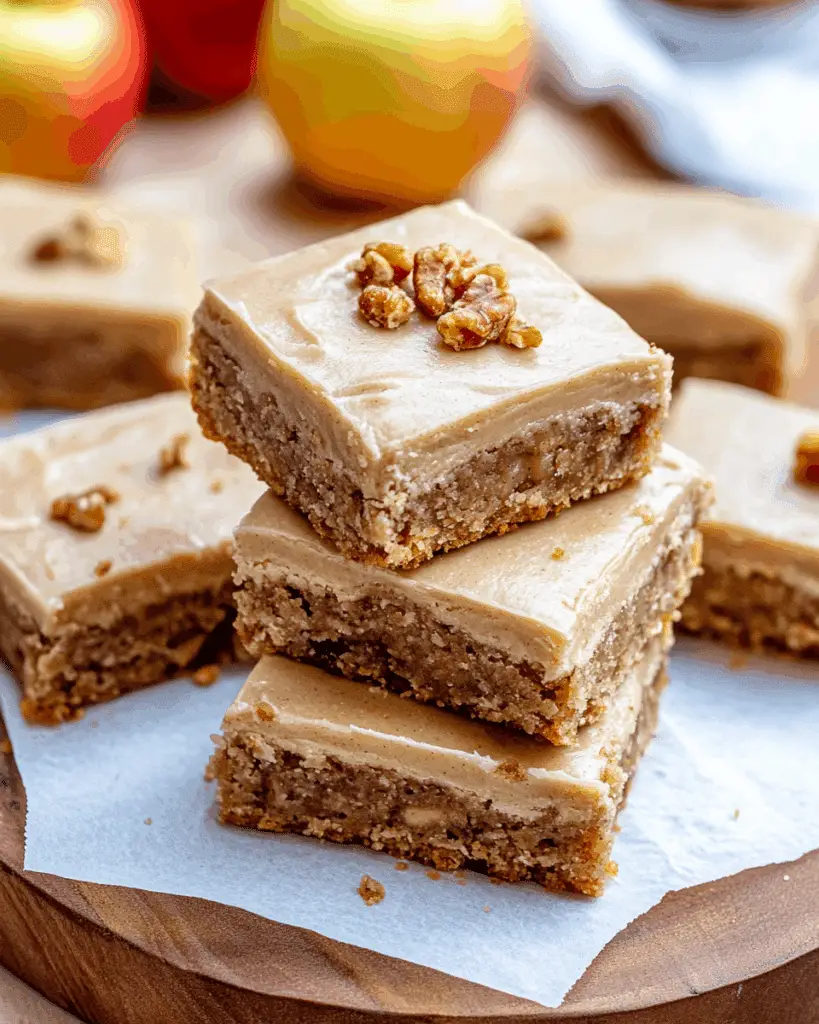 Healthy Peanut Butter Apple Pie Bars