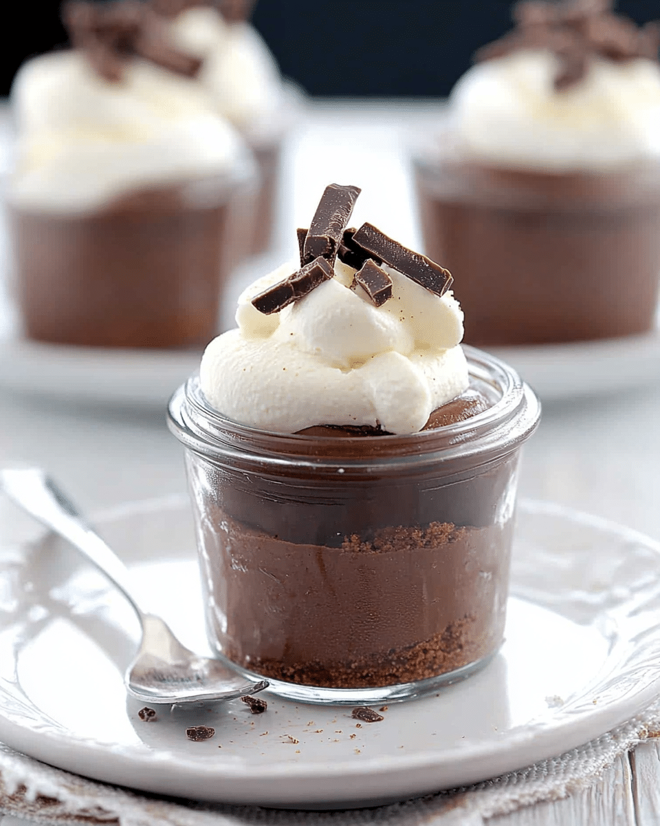 Keto No Bake Chocolate Cream Pies