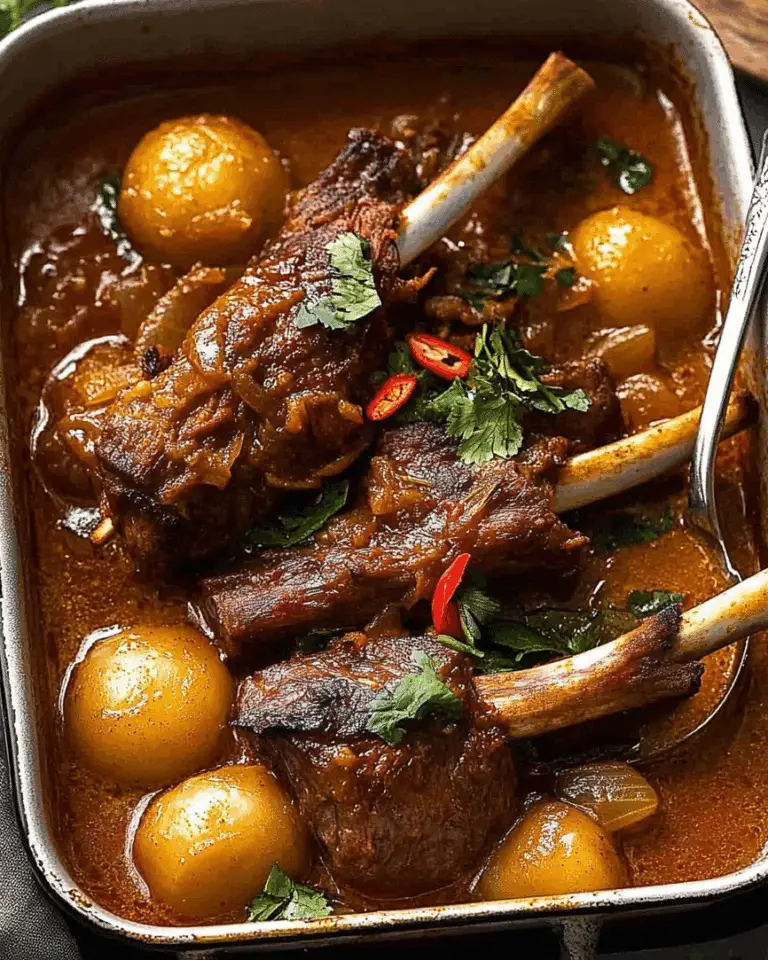 Lamb Shanks Massaman Curry