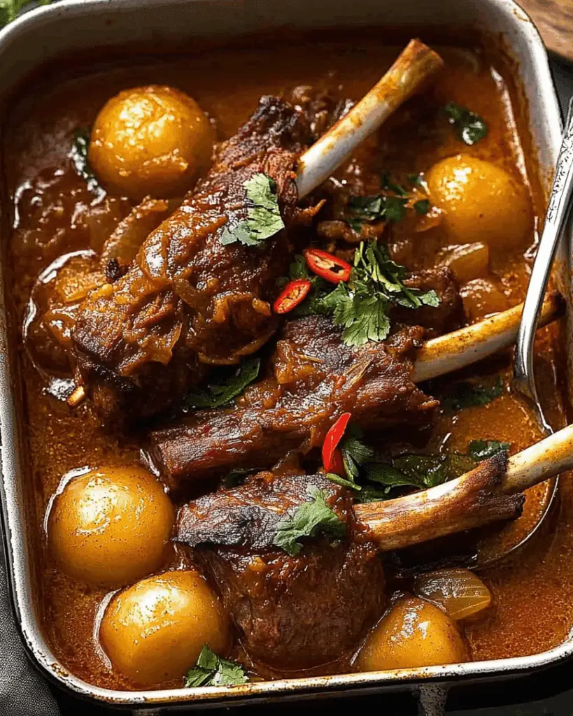 Lamb Shanks Massaman Curry