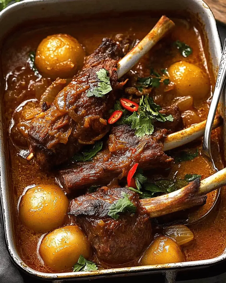 Lamb Shanks Massaman Curry