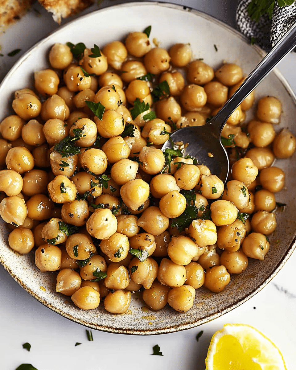 Marinated Chickpeas with Whipped Feta