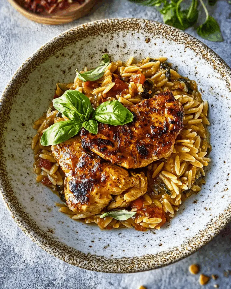 One Pot Chicken and Orzo