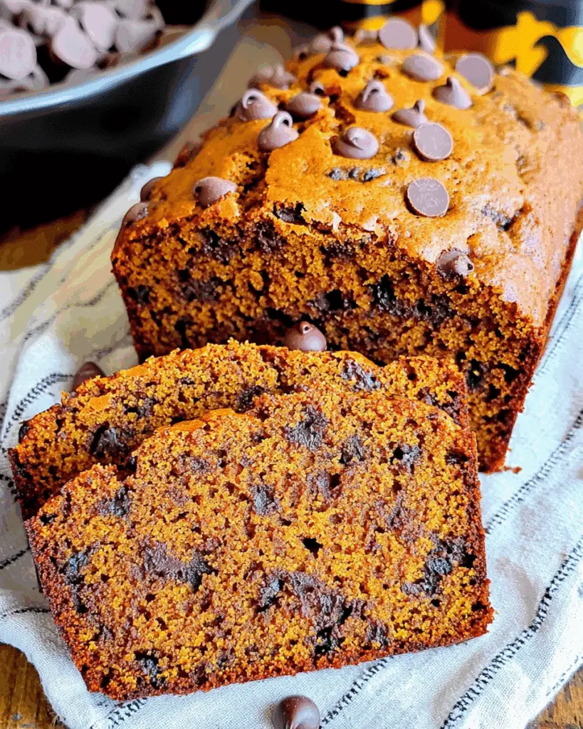 Pumpkin Chocolate Chip Bread
