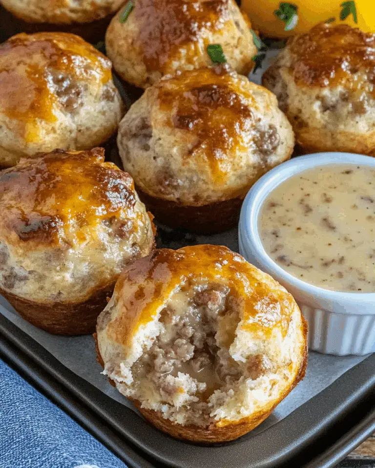 Sausage Muffins with Gravy