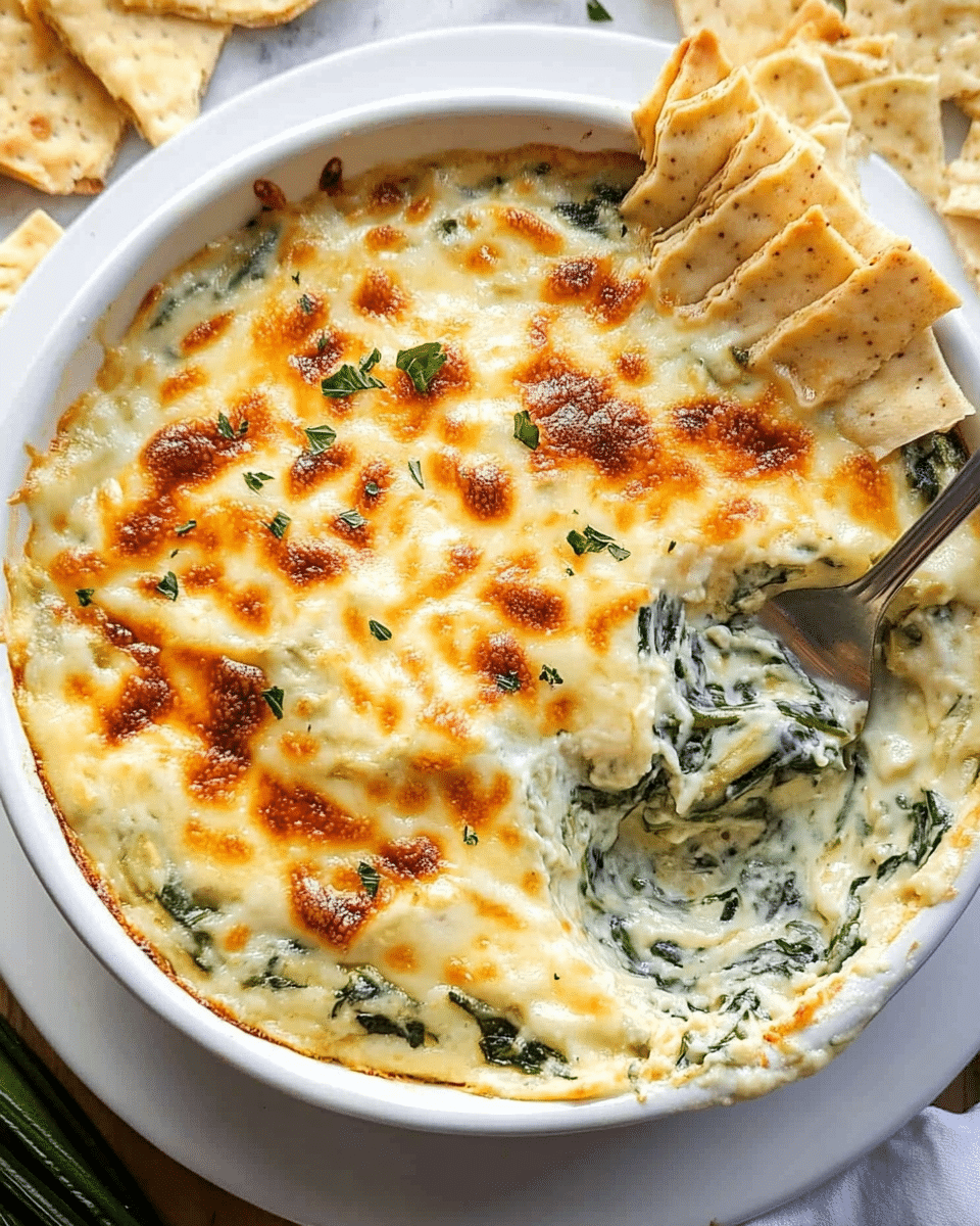 Greek Yogurt Spinach Artichoke Dip