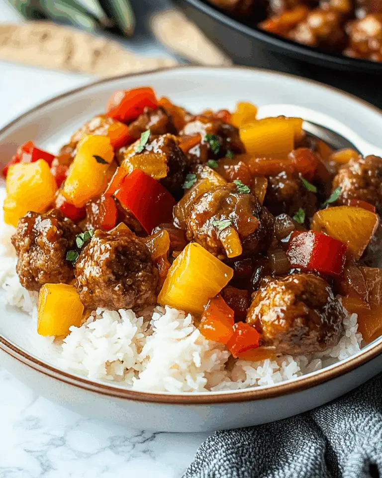 Sweet and Sour Meatballs