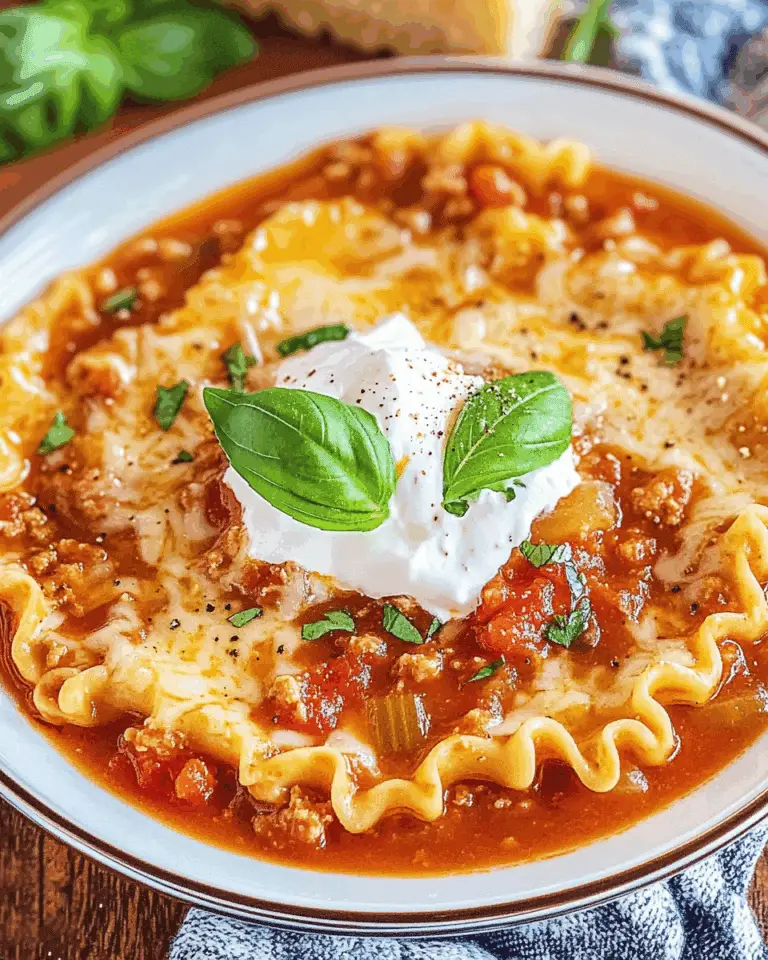 Lasagna Soup
