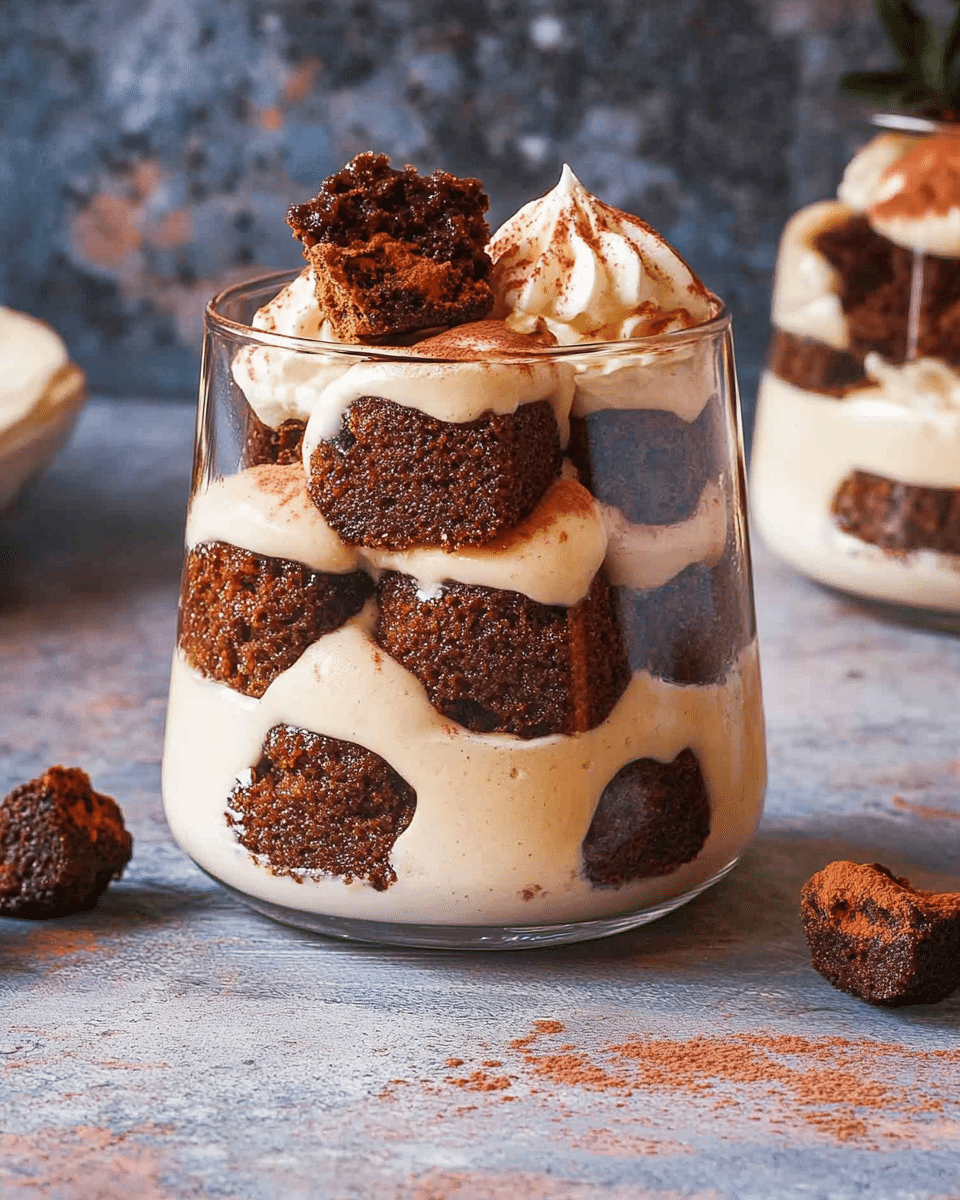 Tiramisu Brownie Parfait