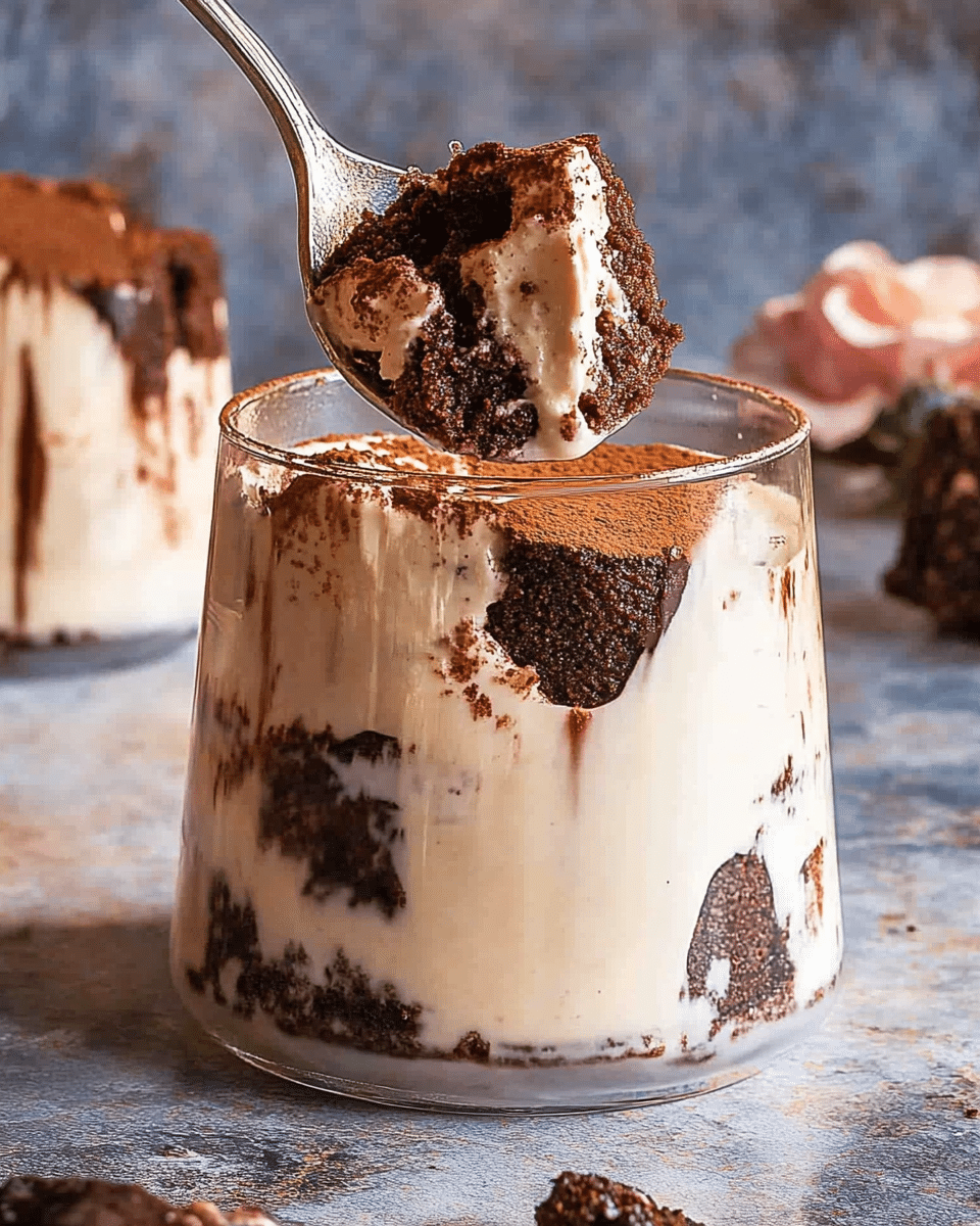 Tiramisu Brownie Parfait