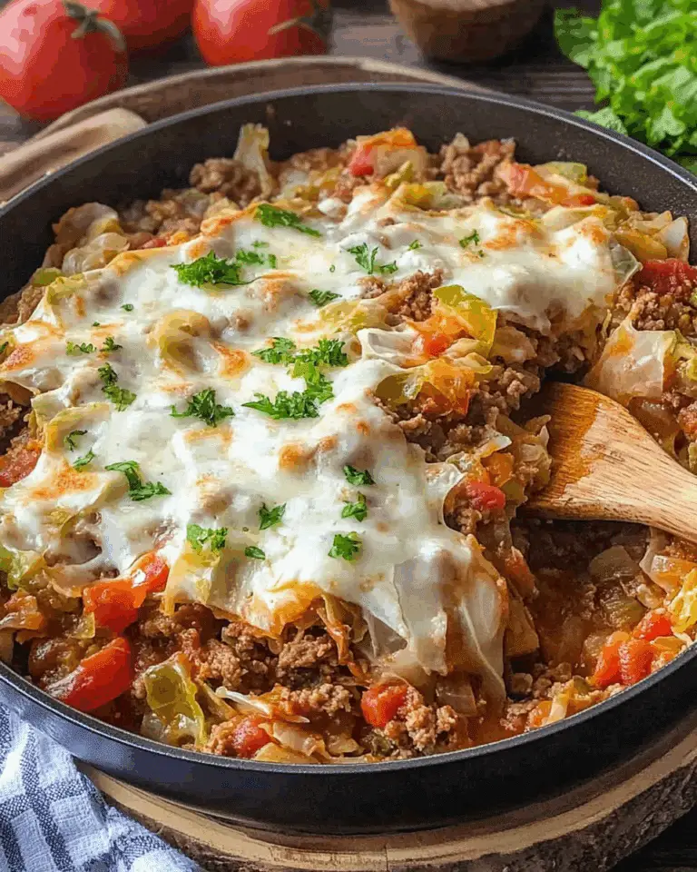 Unstuffed Cabbage Roll Skillet