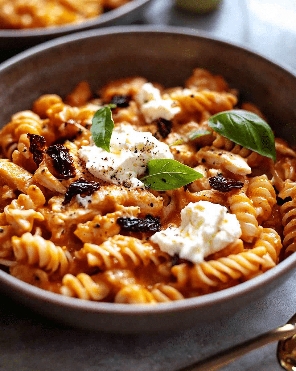 Whipped Ricotta One Pot Chicken Pasta