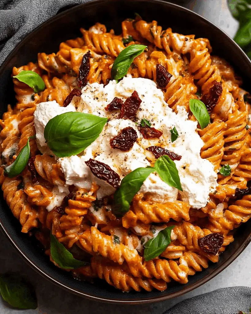 Whipped Ricotta One Pot Chicken Pasta