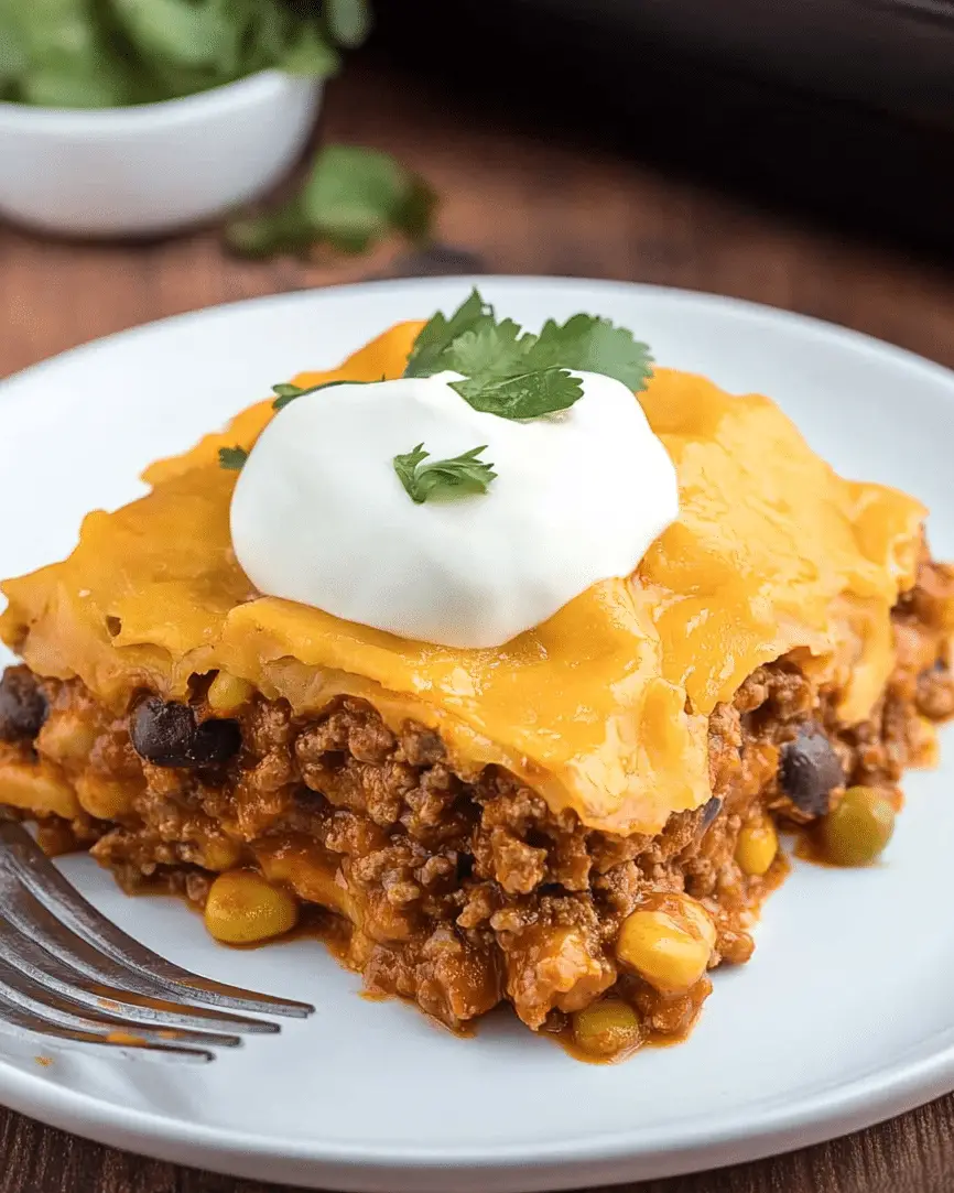 Beef Enchilada Casserole