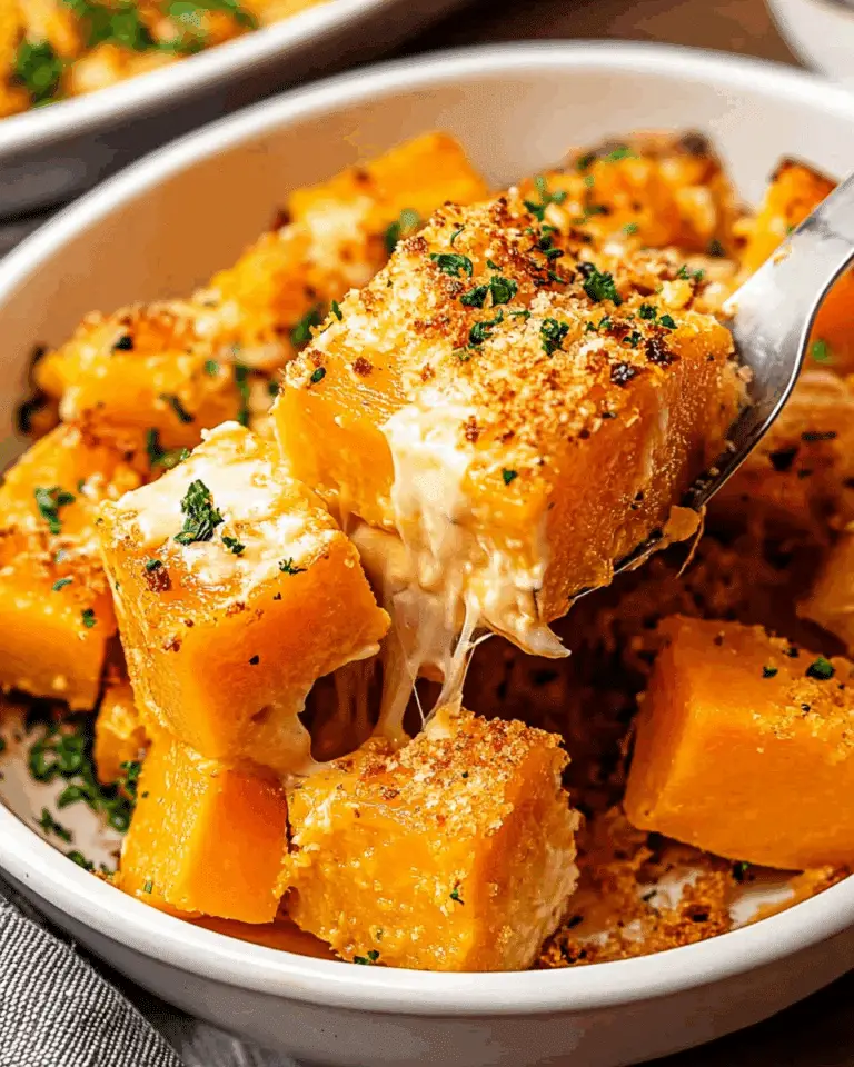 Baked Cheesy Butternut Squash