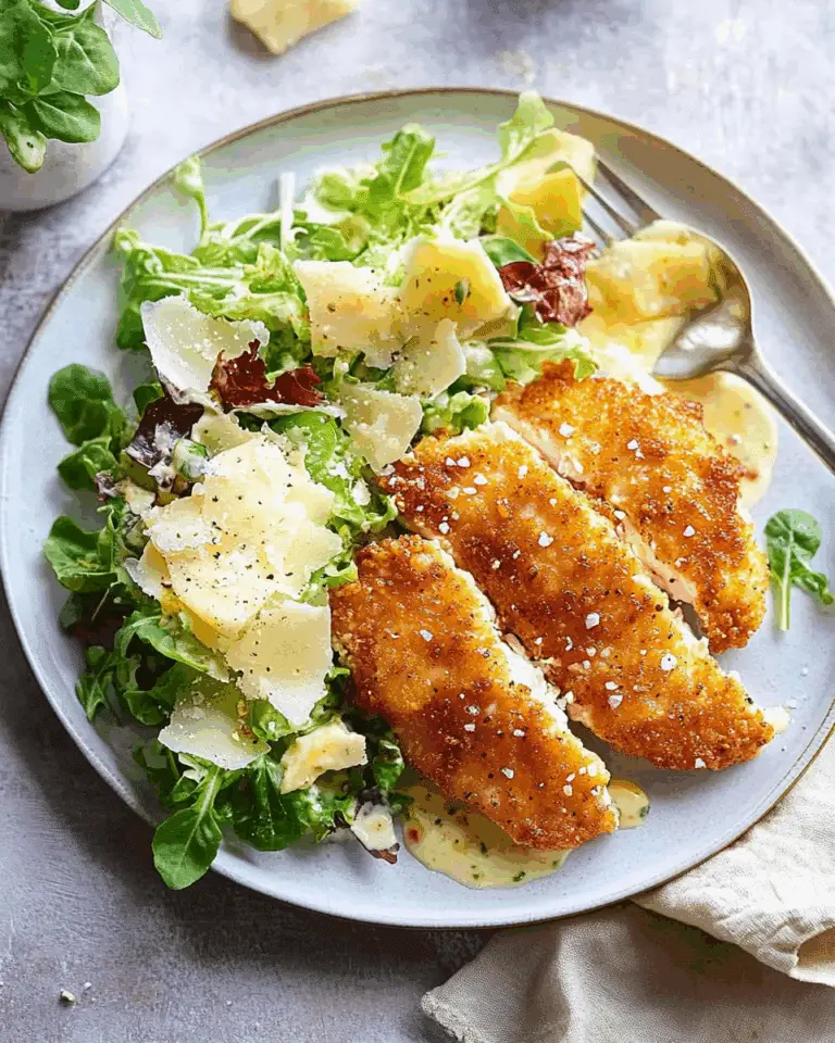 Chicken Milanese with Caesar Salad