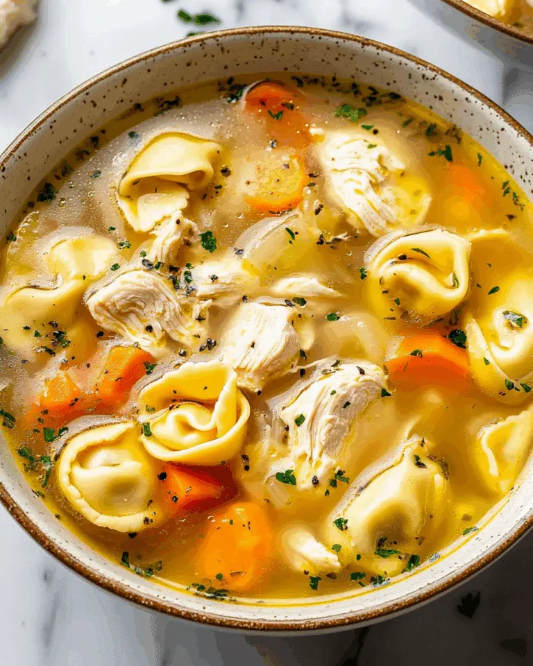 Easy Chicken Tortellini Soup