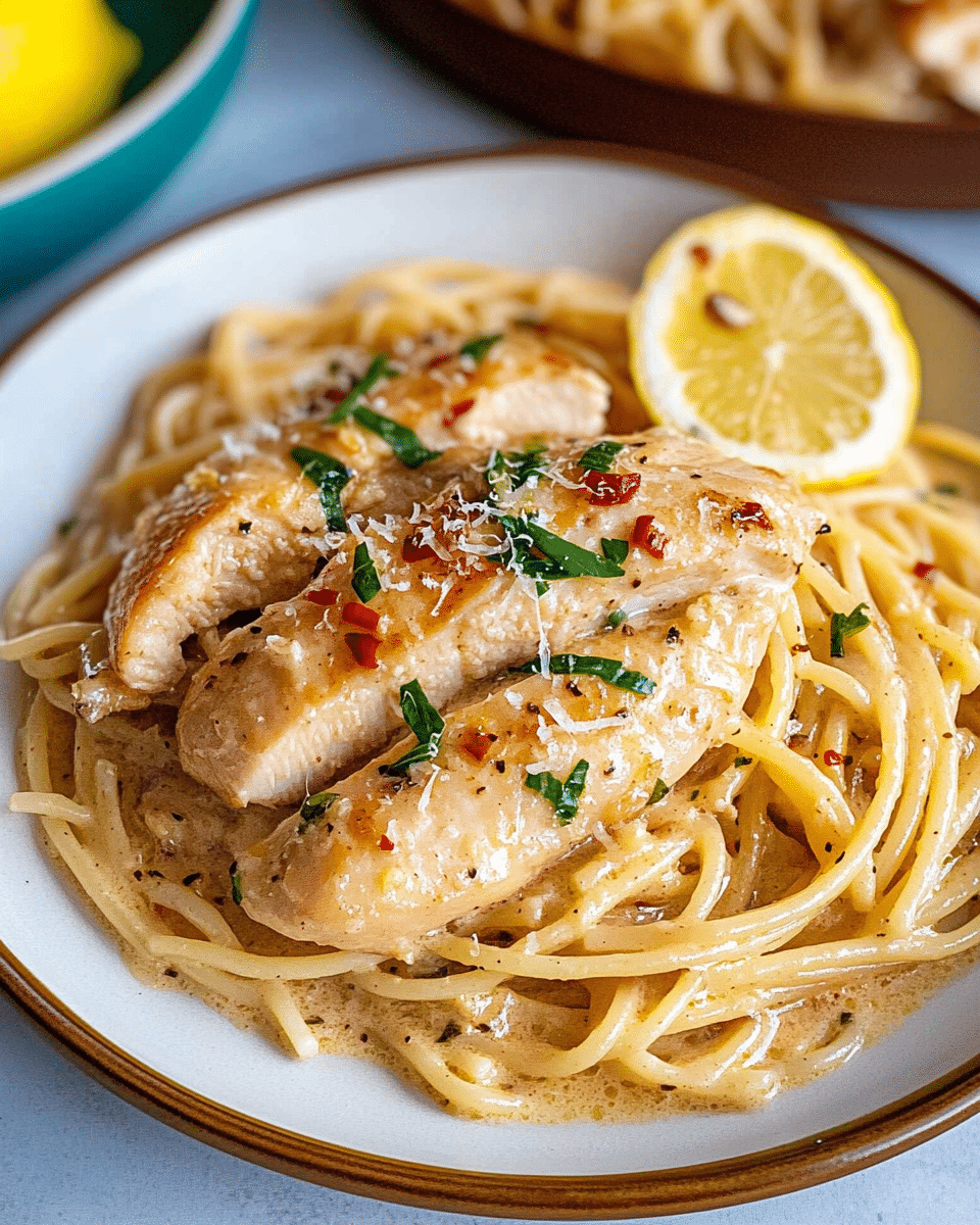 Creamy Lemon Chicken and Pasta