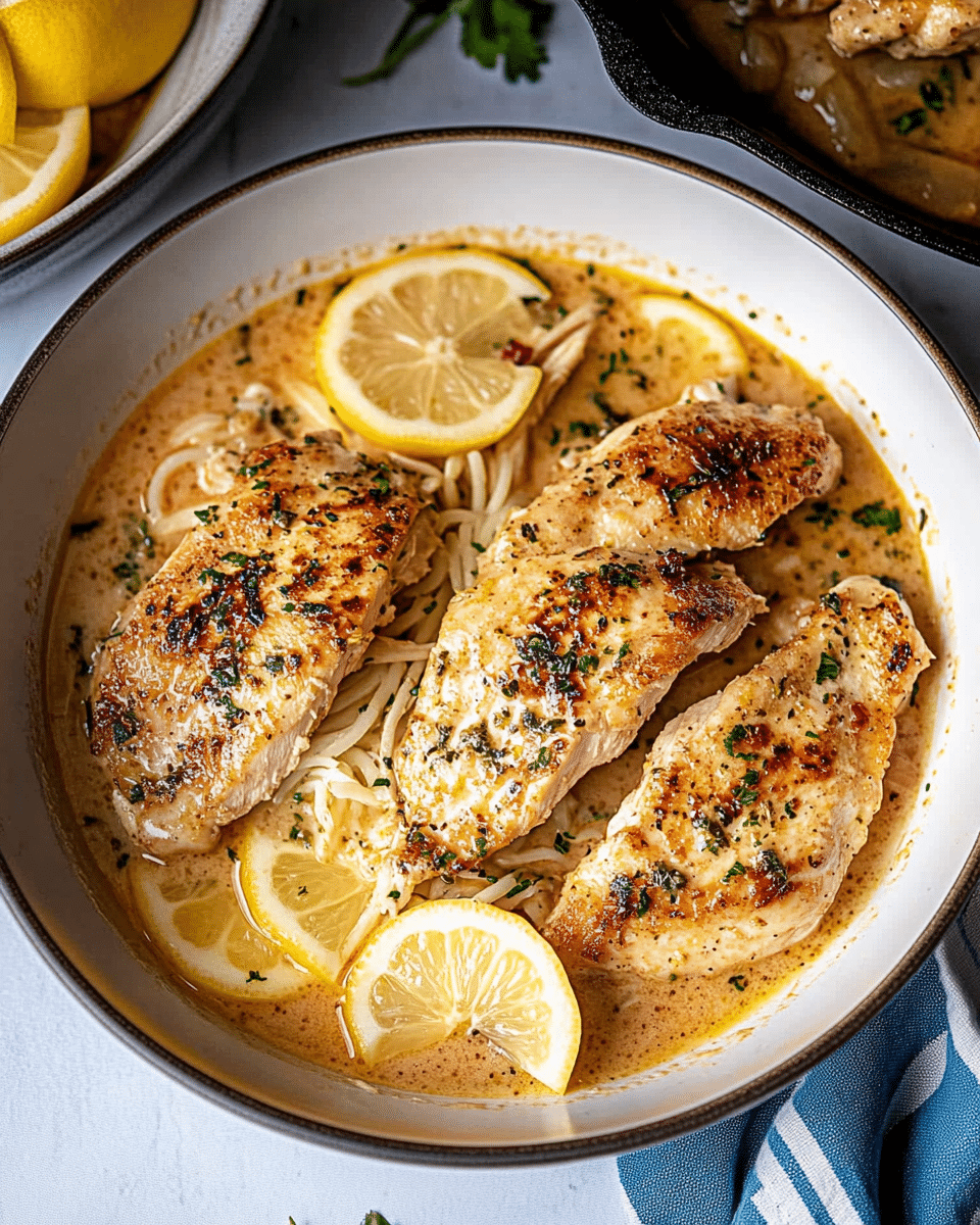 Creamy Lemon Chicken and Pasta