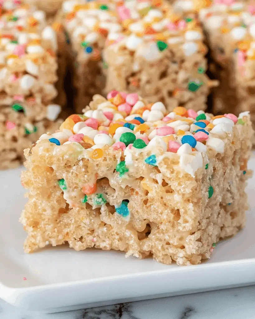Funfetti Rice Krispie Treats