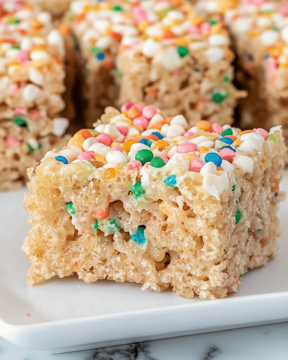Funfetti Rice Krispie Treats