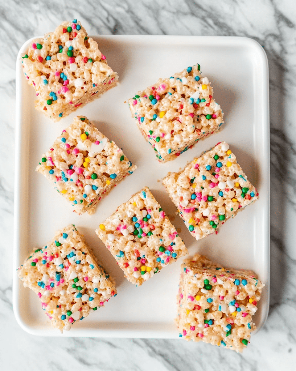 Funfetti Rice Krispie Treats