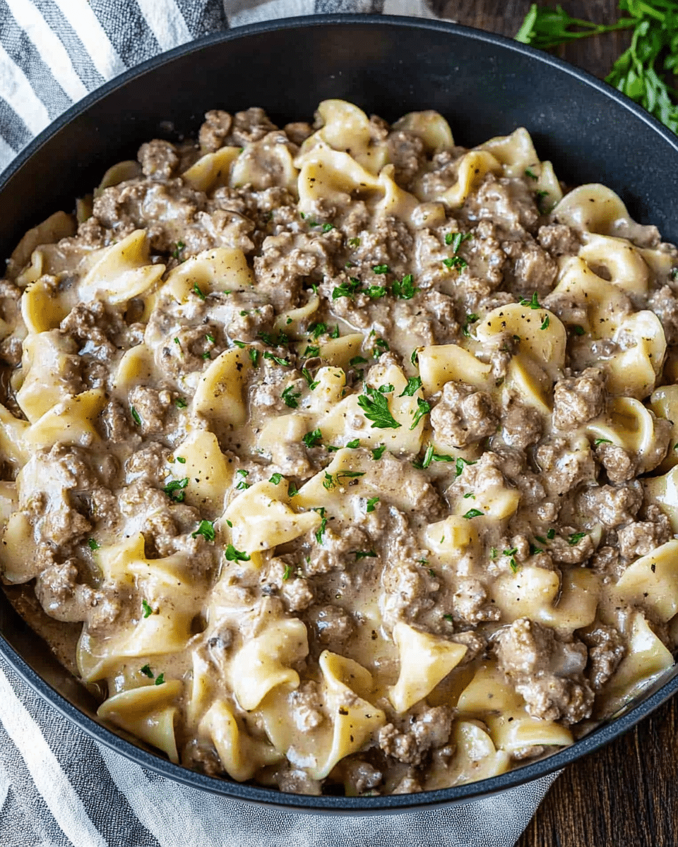 Ground Beef Stroganoff