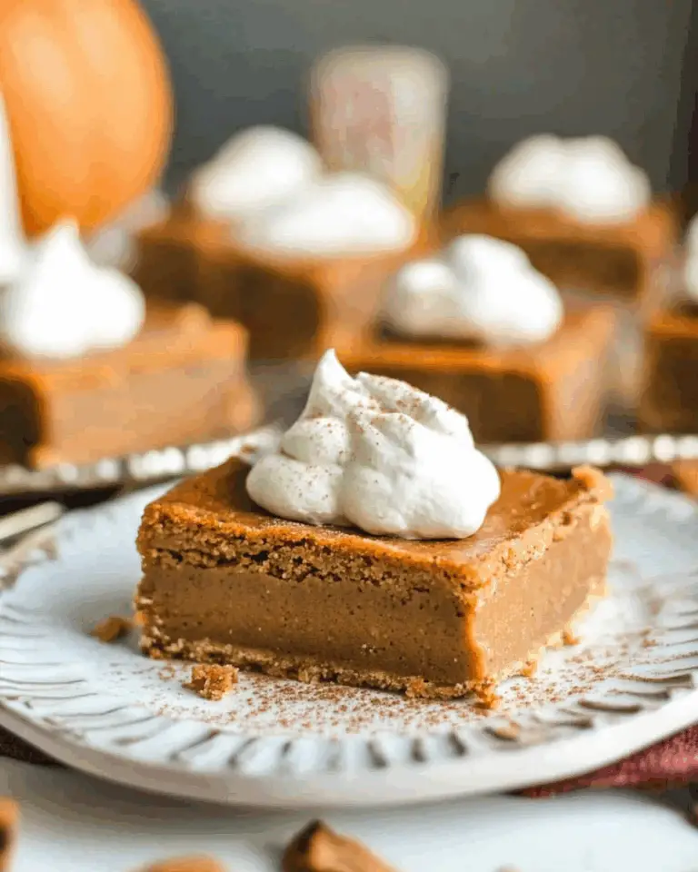 Healthy Pumpkin Pie Bars