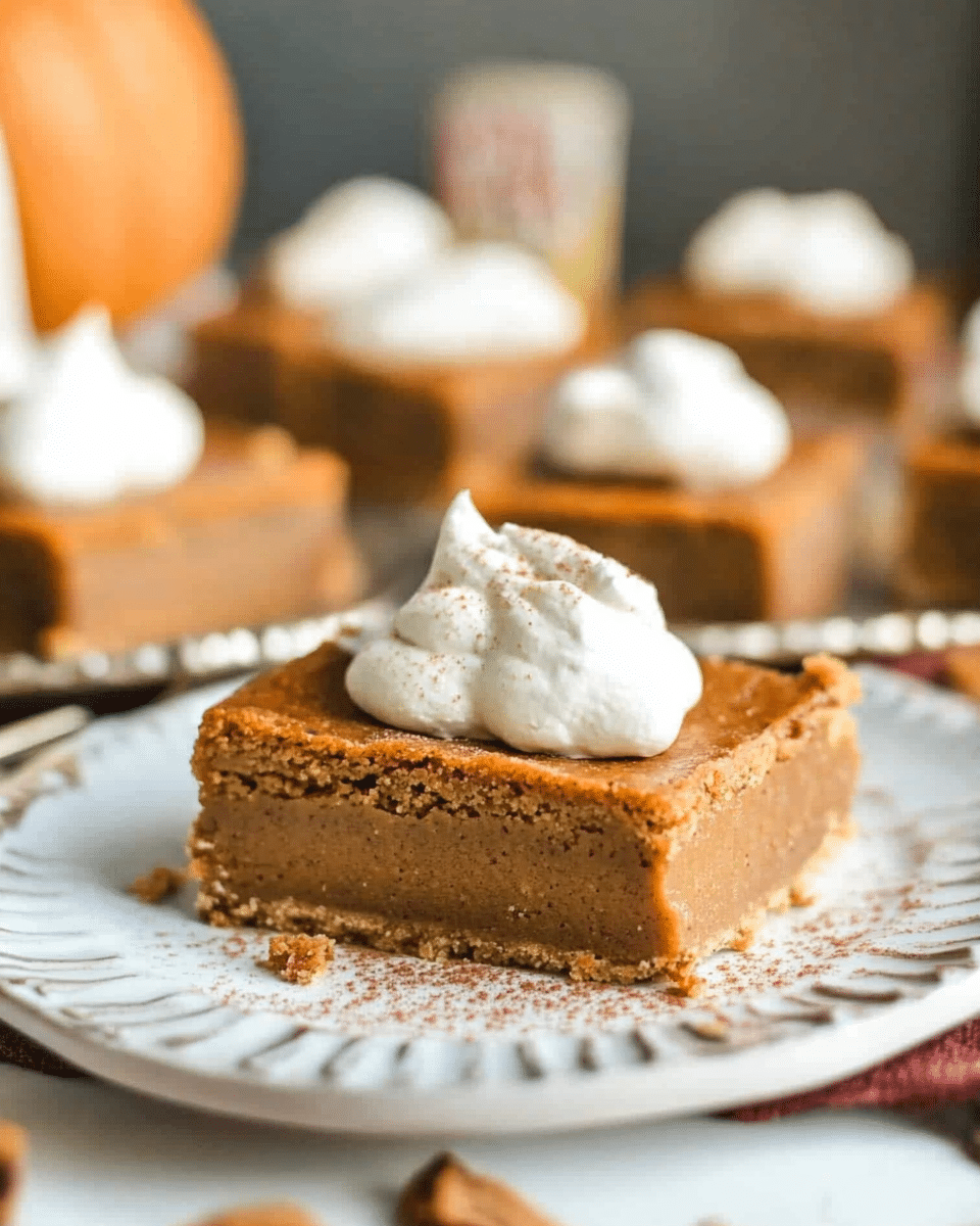 Healthy Pumpkin Pie Bars