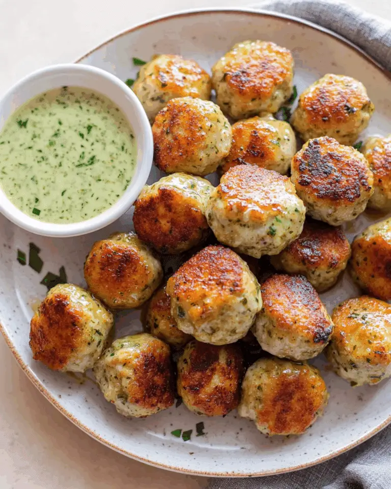 Jalapeño Cheddar Chicken Meatballs