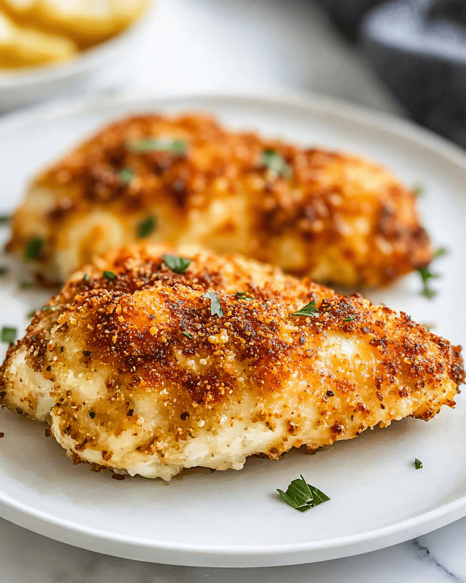 Parmesan-crusted Lemon Chicken
