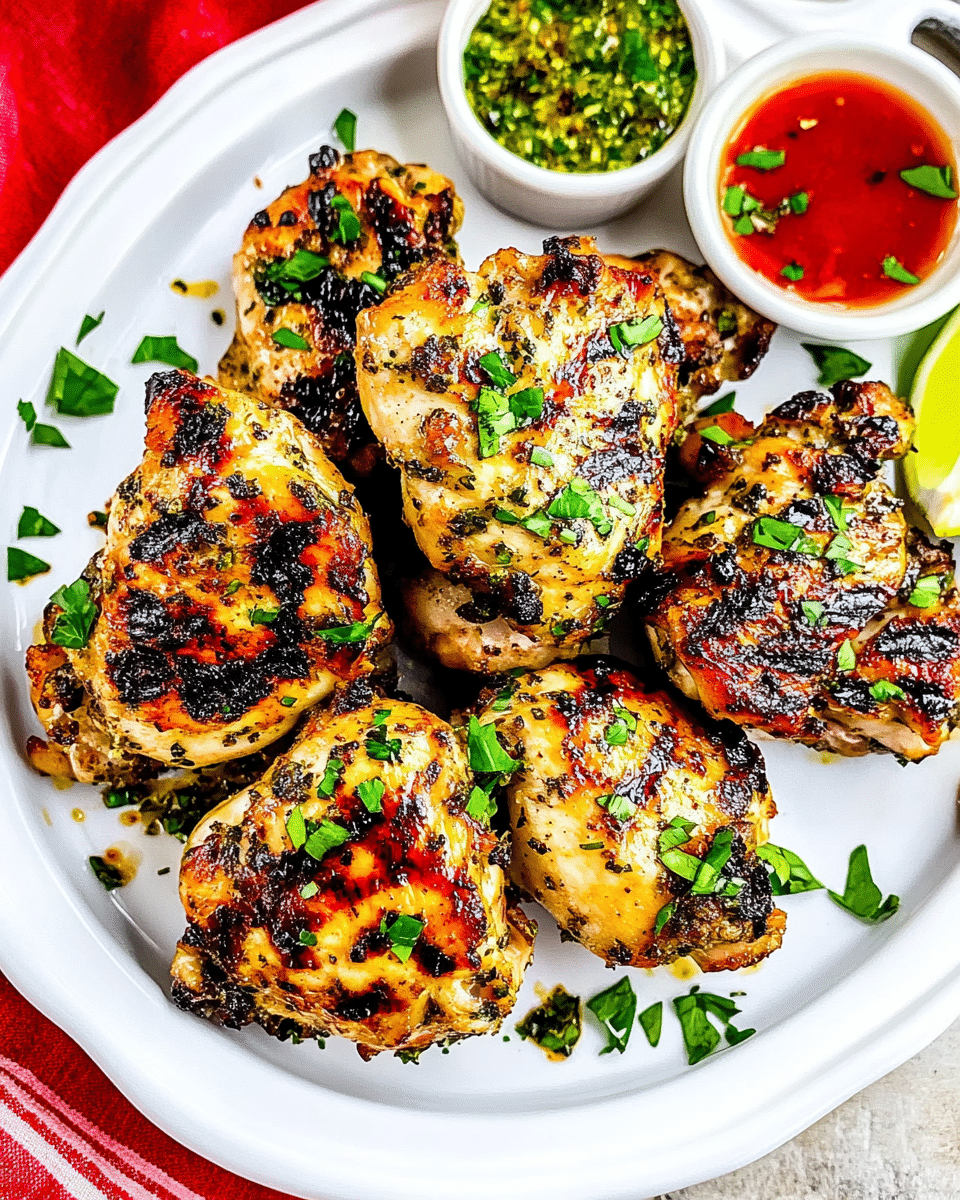 Marinated Blackstone Chicken Thighs