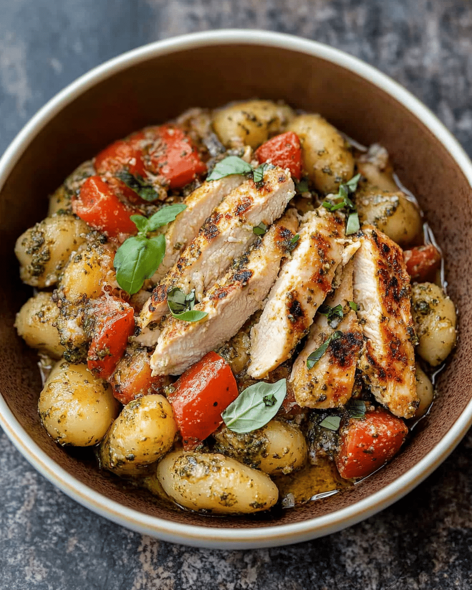Pesto Chicken Gnocchi