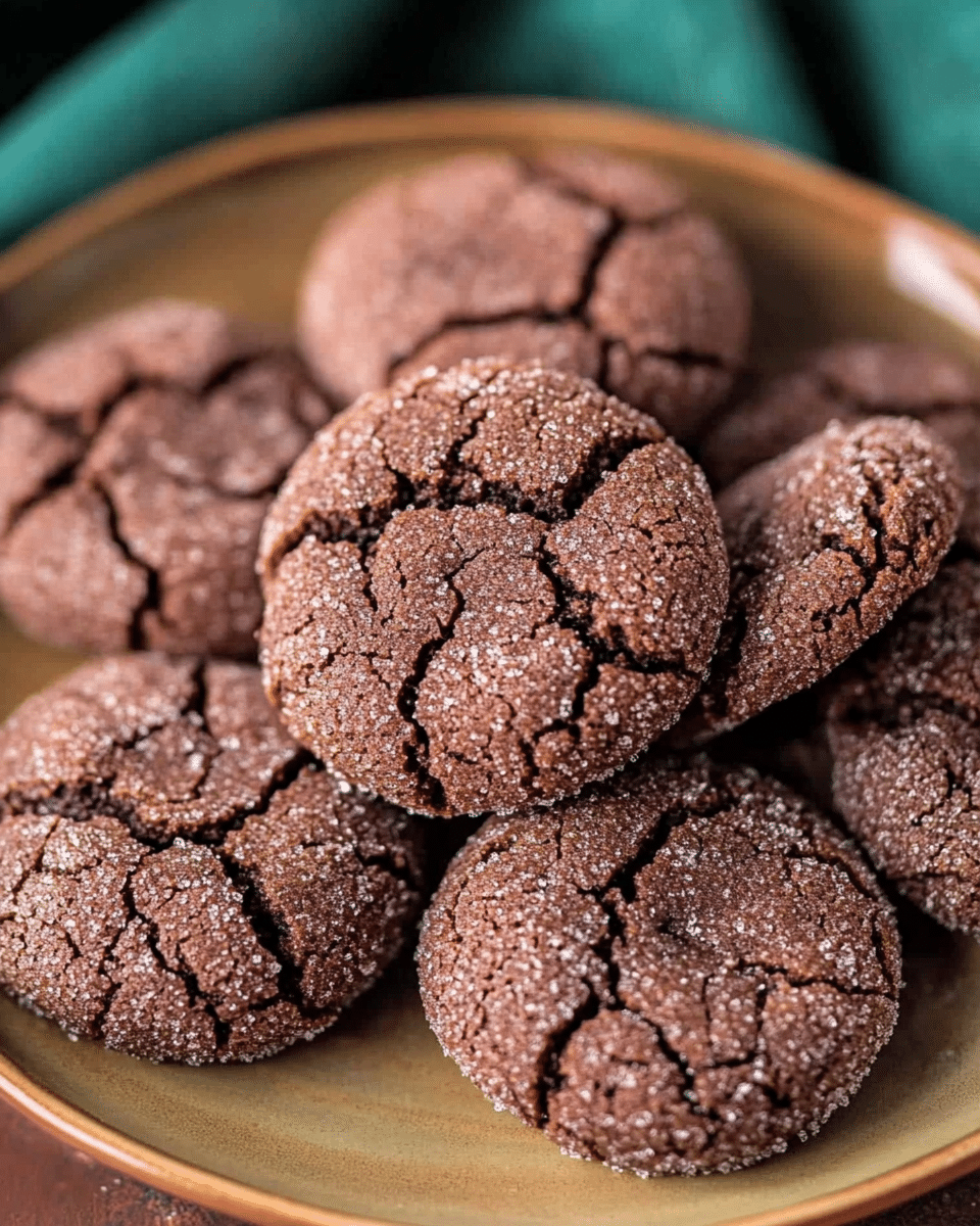 Soft Chocolate Sugar Cookies