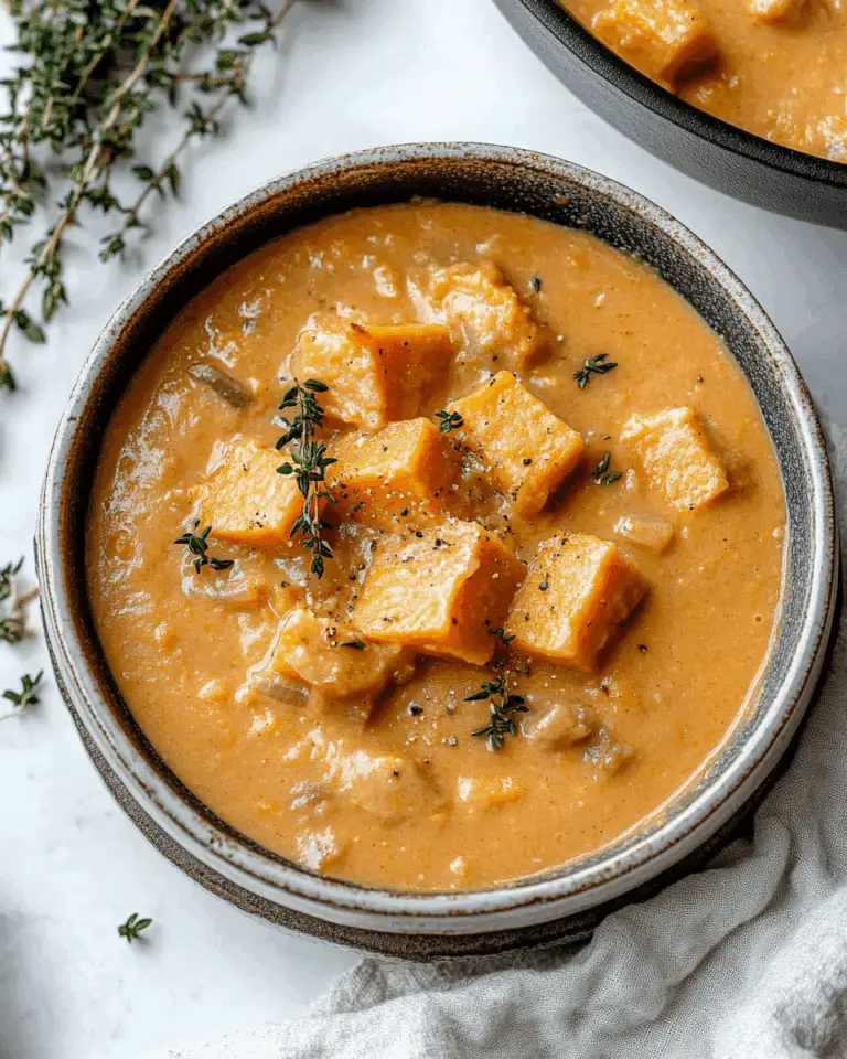 Sweet Potato Pumpkin Soup With Silken Tofu