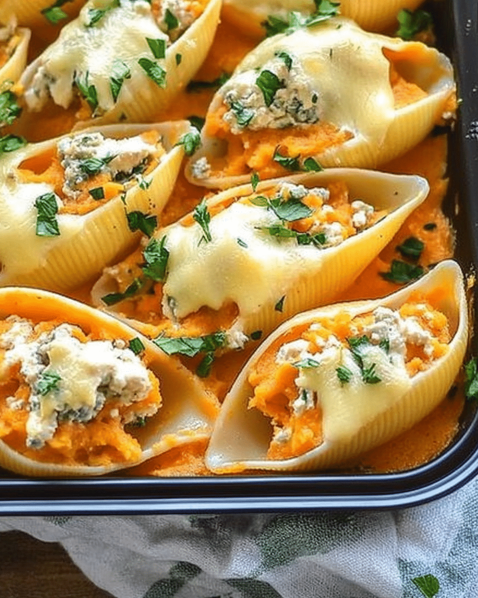 Vegan Butternut Squash Stuffed Shells
