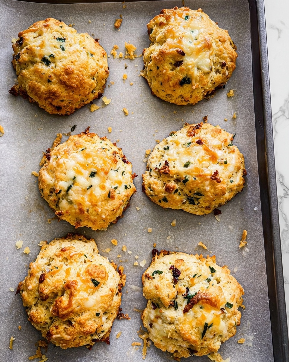 High Protein Egg Biscuits with Sun-Dried Tomatoes, Feta, and Basil Recipe