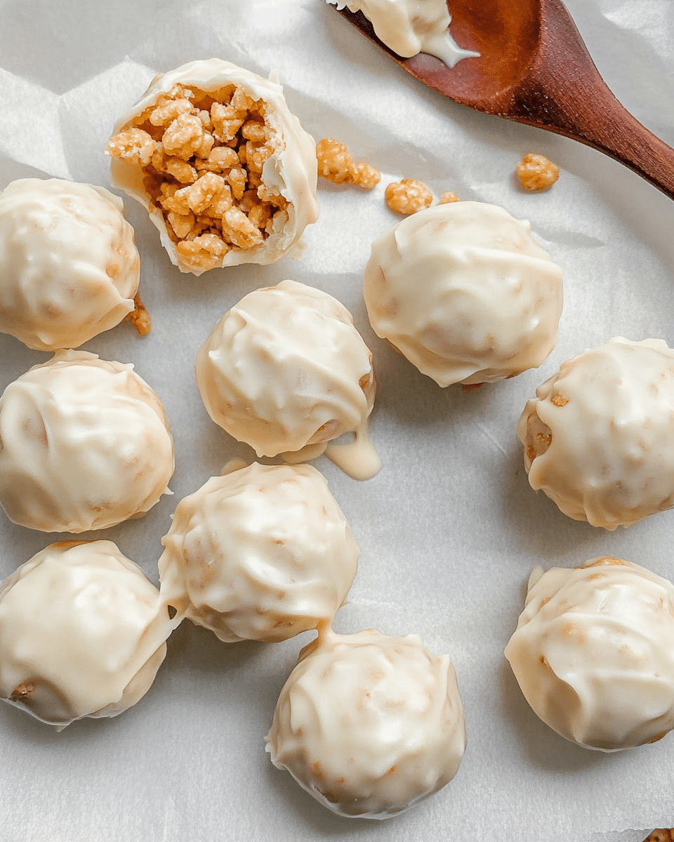 Peanut Butter Balls with Rice Krispies