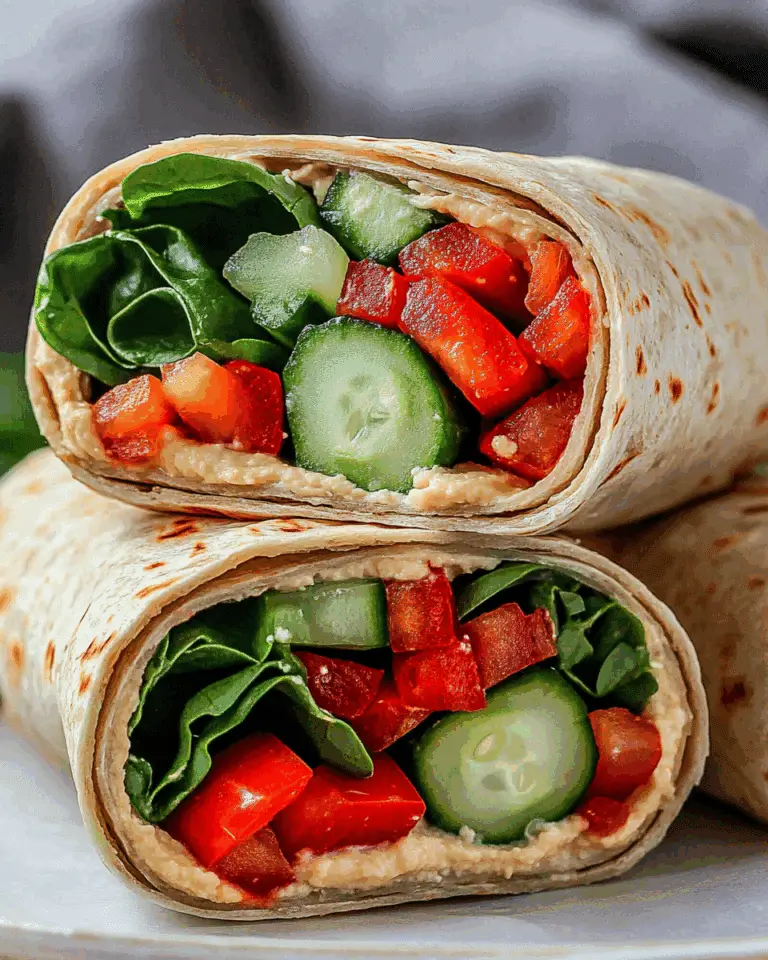 Easy Vegan Hummus Wraps