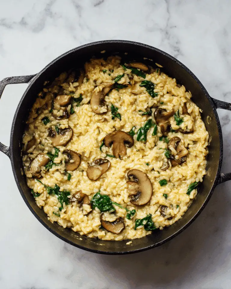 Creamy Mushroom Risotto Skillet Recipe
