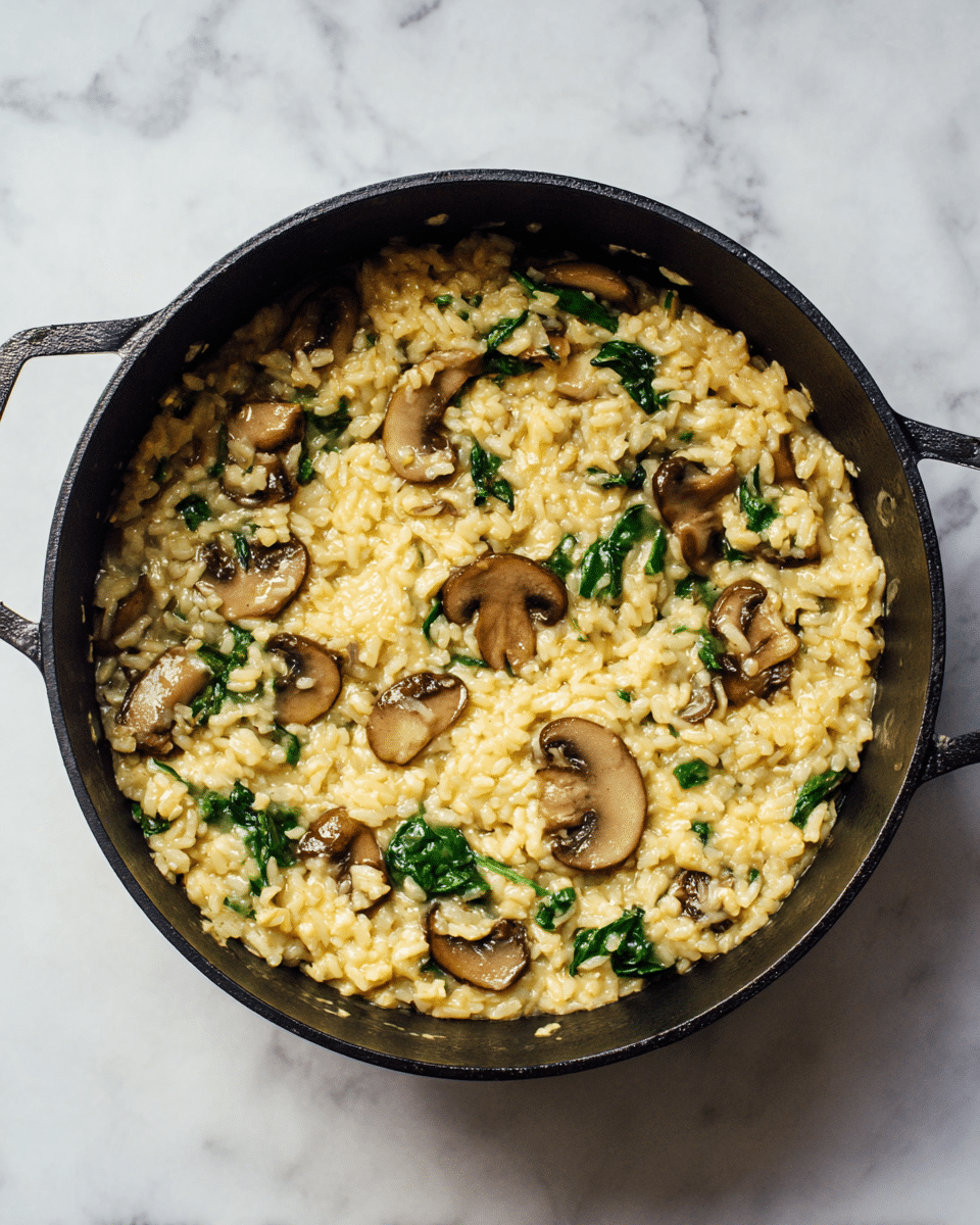 Creamy Mushroom Risotto Skillet Recipe