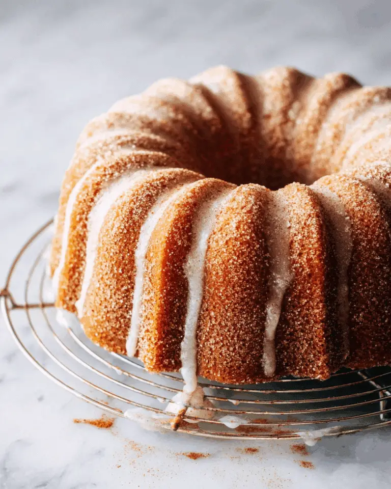 Apple Cider Bundt Cake with Cinnamon Sugar Coating and Apple Cider Glaze Recipe